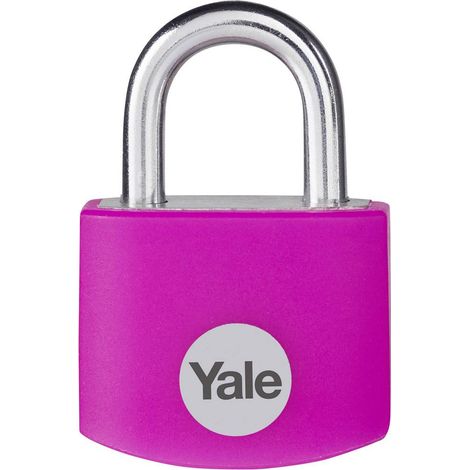 YALE YE3B/25/112/1/P Lucchetto 25 mm Rosa Serratura a chiave