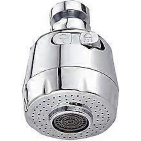 Rubinetto da cucina girevole a 360° con aeratore, 2 modalità regolabili (corta) (1/4)