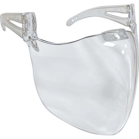 Maschera facciale protettiva policarbonato, colore trasparente