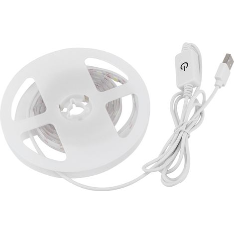 Bande lumineuse LED 60 LED, barre lumineuse flexible, bande lumineuse tactile intelligente pour meubles, bande lumineuse murale pour fond de télévision, bande lumineuse haute luminosité 5050 (1/5)