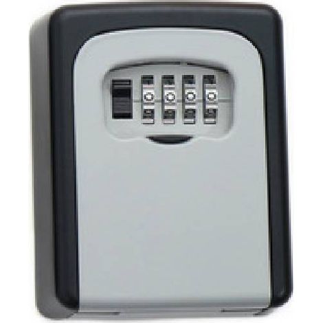 Sicherheitsschlüsseltresor, Wandschlüsseltresor, Schlüsseltresor mit 4-stelligem Zahlencode. Hohe Sicherheit, wasserdicht und rostfrei, geeignet für den Innen- und Außenbereich, Homeoffice, Garage, um (1/4)