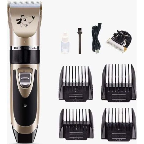 Tosatrice professionale per cani, adatta a peli lunghi e folti, silenziosa, ricaricabile, kit tosatrice elettrica per cani e gatti