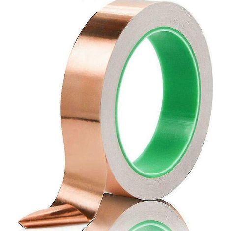 Leitfähiges Kupferfolienband – 30 mm x 20 m Rolle – EMI-Abschirmung, Buntglas, Gitarre