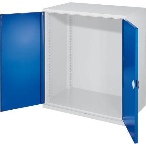 Kappes Schwerlast-Beistellschränke ohne Mitteltrennwand 1110x1000x600mm Modell 60 Doppelwandtüren enzianblau