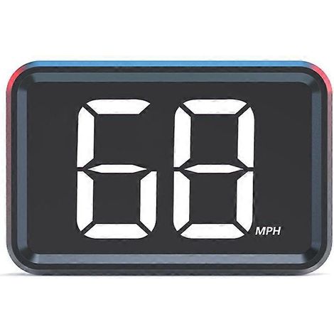 GPS HUD, électronique embarquée, compteur de vitesse numérique pour voiture et moto, accessoires LED HD, MPH (1/5)
