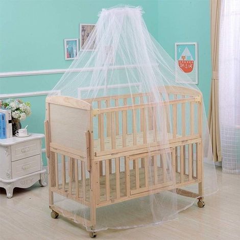 Moustiquaire de lit pour bébé – Filet respirant style ciel de lit – Décoration de chambre – Pour chambre d'enfant, camping et intérieur (1/5)