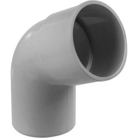 Coude PVC 67°30 mâle femelle pour tube Ø80 - gris - First Plast