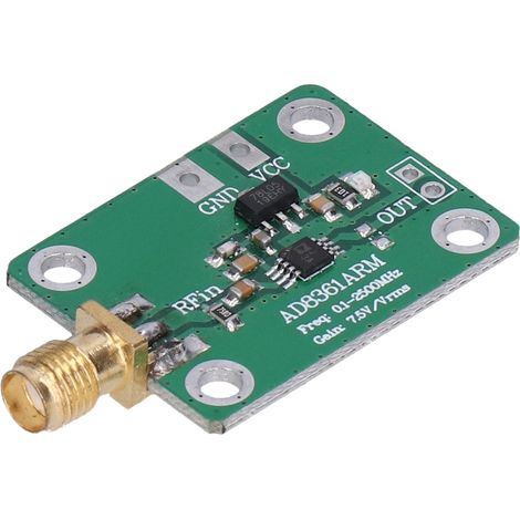 Module détecteur de fréquence RF/micro-ondes/carte de détection AM 0,1‑2,5 GHz, accessoire AD8361 (1/5)