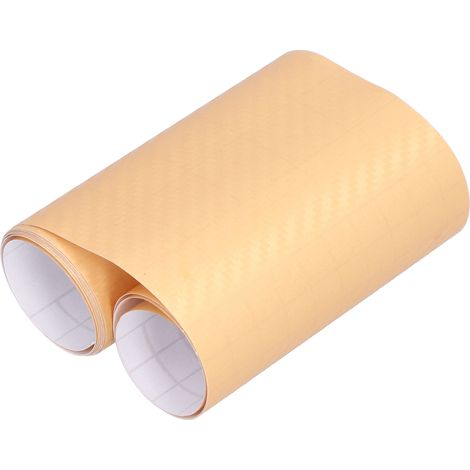 Film adhésif or fibre de carbone rouleau 127x30cm universel pour modification véhicule DIY (1/5)