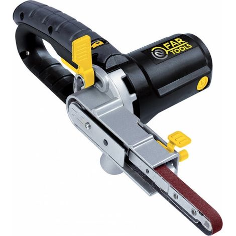 Fartools – Ponceuse à bande 400W – Vitesse variable 300 à 1700 tr/min – Largeur 13 mm – Longueur 457 mm – Changement rapide de bande (1/10)