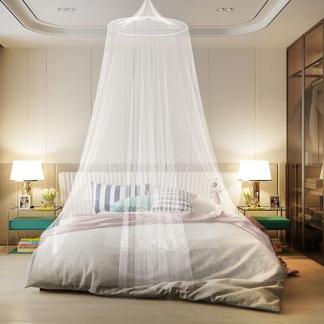 Moustiquaire de lit bébé, Ciel de lit pour bébé, Moustiquaire de lit 2 Places Universelle Pliable pour Voyage et Maison(XL) (1/5)