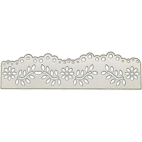 Hohle Spitzen-Metallstanzformen Schablone DIY Scrapbooking Album Stempel Papierkarte E