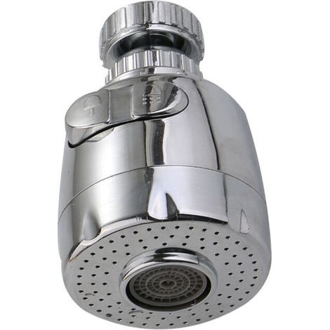 Aireador de grifo giratorio de 360 grados, cabezal de grifo de cocina con 2 modos, rociador de ducha ajustable con filtro para cocina y baño (corto) (1/5)