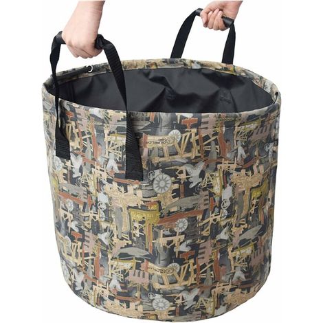 Filiyano – sac à déchets de – Sacs à déchets de jardin réutilisables de 125 l avec poignée, sac à déchets de jardin en toile militaire Triumph (1 (1/5)