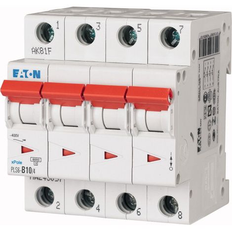 Disjoncteur PLS 4X10A 6kA courbe C (000243083)