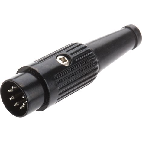 Connecteur DIN RS PRO, 7 contacts, Mâle, Montage sur câble, A sertir ( Prix pour 1 ) (1/2)
