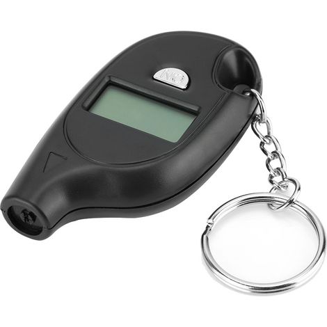 Mini-Reifendruckmesser mit LCD-Display (5–150 PSI) und Schlüsselanhänger, Luftdruckprüfer, Kompakt-Reifendruckmesser (1/5)