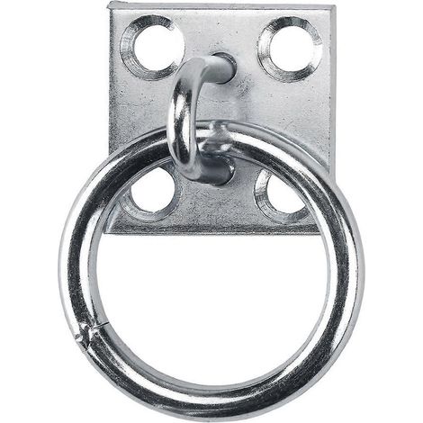 Anneau d'attache en métal antirouille pour box et écurie. (1/5)