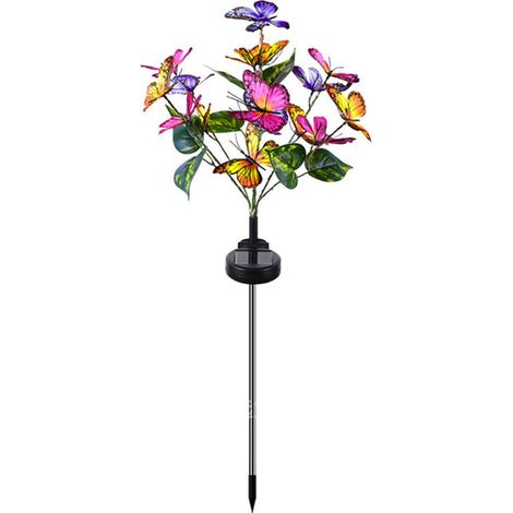 Lampe solaire décorative pour pelouse, éclairage de jardin en forme de papillon, éclairage d'extérieur, éclairage de chemin, éclairage à énergie solaire, étanche IP65, pour cour, p (1/4)