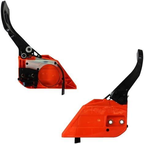 Frein de chaîne orange pour tronçonneuse – Visibilité accrue – Compatible avec GT Garden, Berlan, Fuxtec, Greencut et autres marques (1/2)