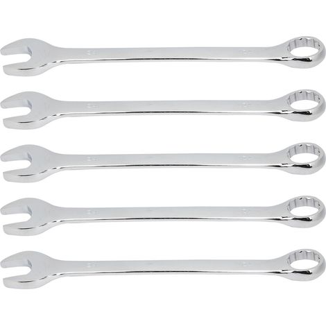 clé à cliquetJeu de 5 clés doubles à cliquet – Cr-V matériau chrome-vanadium 24mm – Pour bricolage et réparations domestiques (longueur totale 290mm) (1/5)