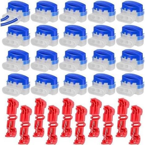 Lntyq 30PCS Connecteurs De Câble Robot Tondeuse, Connecteur Electrique Etanche Remplis Des Résines avec Connecteurs Borne Pour Étendre Ou Réparer Cable Peripherique Robot Tondeuse, Jardin, Extérieur (1/5)