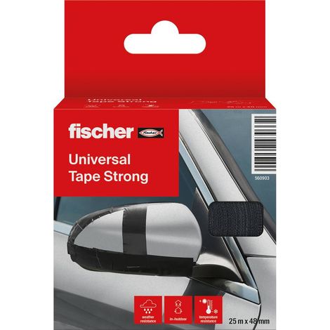 Fischer GOW 560903 Nastro in tessuto Nero (L x L) 25 m x 48 mm 1 pz. (1/5)