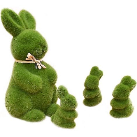 4-teiliges Hasenornament