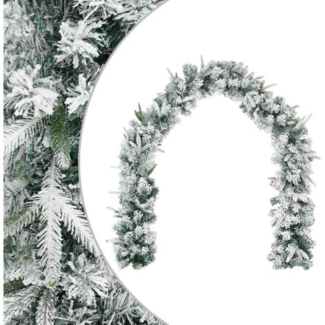Weihnachtsgirlande Grün und Weiß 270 cm PVC und PE vidaXL (1/5)