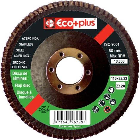 Disco ECO+PLUS Ø 115 EZ-120 DISCO LAMINAS ECO+PLUS Ø 115 EZ-120 SOPORTE FIBRA