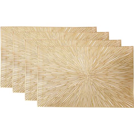 Set De Table - PVC Ajouré - 45 x 30 Cm - Pour Mariage Fête Familiale Et Réception - Lot De 4 (1/5)