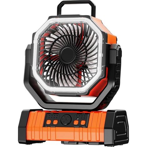 20,000 mAh Camping Fan with 4 Adjustable Speeds, Directional, USB Rechargeable (1/5)