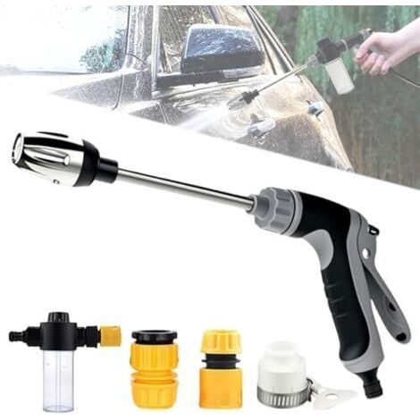 Pistolet Haute Pression Power Jet, Arrosage Jardin, Nettoyeur Water Blitz, nettoyeur haute pression, pour lavage de voiture et arrosage du jardin -