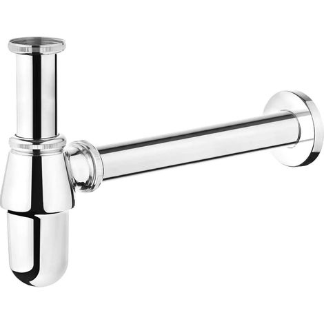 Garniture de vidage siphon lavabo chromé