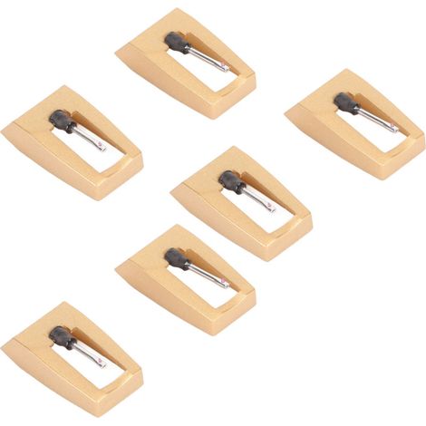 6 pièces Aiguille de Platine Vinyle Professionnelle, Stylus de Remplacement pour Tourne-disques Victrola, Crosley, ION, Boytone