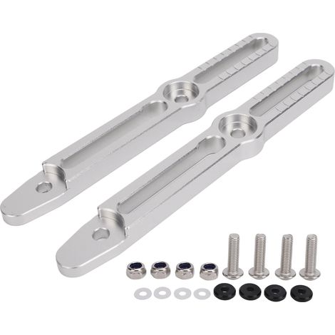 Kit de support de réglage de pare-brise en aluminium, réduction du bruit, remplacement pour Suzuki v‑strom 800DE DL800 2022 à 2024, argent (1/5)