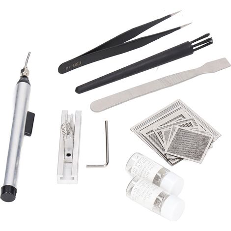 Kit de rebillage, station de réparation, gabarit de rebillage, ventouse en maille, outils pour la réparation électronique