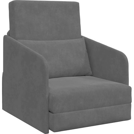 Maison Exclusive - Schlafsofa Dunkelgrau 65 x 80 x 83 cm Samt