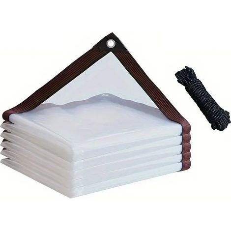 Bâche transparente 3x6m, imperméable et résistante, pour balcon, serre et jardin (1/5)