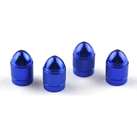 Ventilkappe für Autoreifen, elastische Ventilkappe aus Aluminiumlegierung, Autoventil 5 (blau) (1/4)