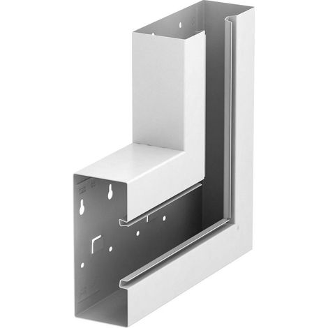 OBO Bettermann Ángulo plano simétrico 70x170x300 Acero blanco puro RAL 9010, 6277620