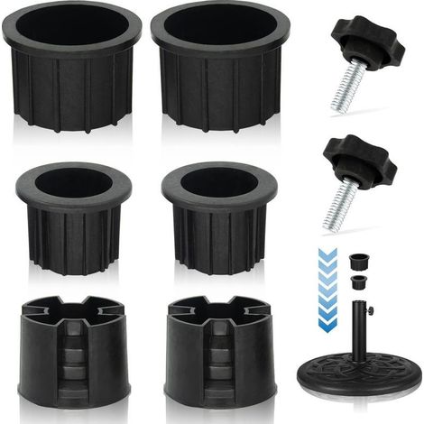 Umbrella Stand Parts, 8pcs Rechange pour Pied Parasol Standard, Accessoires Pied Parasol, Accessoires Parasol de Terrasse pour Table de Terrasse Balcon Arrière-Cour (1/5)