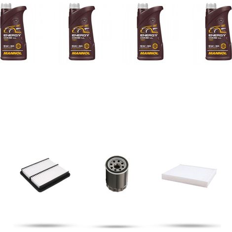 Kit tagliando 3 FILTRI e 4L OLIO compatibile con Suzuki Jimny I 1.3 16v 59kw dal 1998 (1/4)
