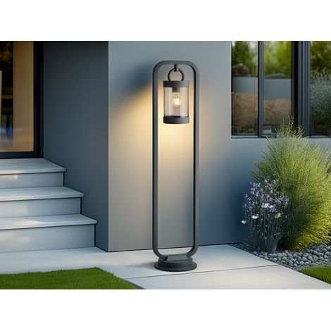LED Wegeleuchte Landhausstil, Laterne in Anthrazit, Höhe 100cm (1/5)