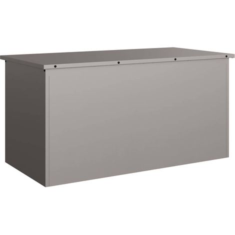 Boîte de Rangement Extérieure Rouillé 100 x 50,5 x 50 cm Acier CFW154461 (1/5)