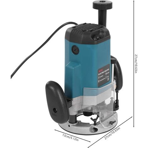 Fresadora eléctrica con 15 brocas, herramienta de corte, 6 velocidades variables. Las fresadoras para madera se pueden usar para cortar, ranurar y tallar, y son adecuadas para diversos materiales como