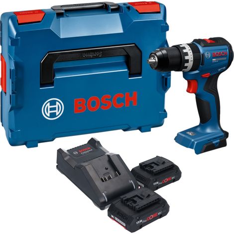 Perceuse-visseuse à percussion sans fil Bosch GSB 18V-52 Professional 18 V 70 Nm sans balais + 2 batteries ProCORE 4,0 Ah + chargeur + L-Boxx (1/5)