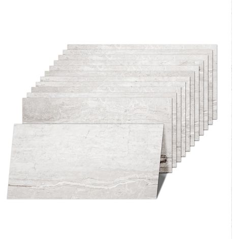 Dalle PVC Adhesive Sol - 61cm x 30.5cm Carrelage Auto-Adhesif Sol Vinyle Motif de Pierre - Boite de 12 Dalles - En paquet de 2,23 m² (1/5)