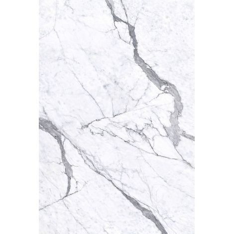 Set 6 Pannelli Decorativi Area 4,3 mq 120x60 cm Rivestimento Murale Effetto Marmo in PVC Bianco (1/5)