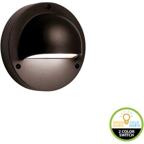 Garden Lights LED Wandleuchte 12 V für außen, Garten Wandleuchte 1 W 30 lm 3000-6000 K einstellbar weiß, IP44 Aluminium schwarz, Plug & Play Fassadenleuchte